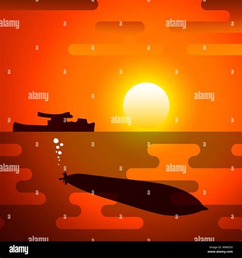 Silhouette de torpille, le symbole de la guerre Image Vectorielle Stock ...