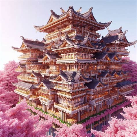cherry blossom 🌸 in 2025 | Minecraft designs, Minecraft house designs ...