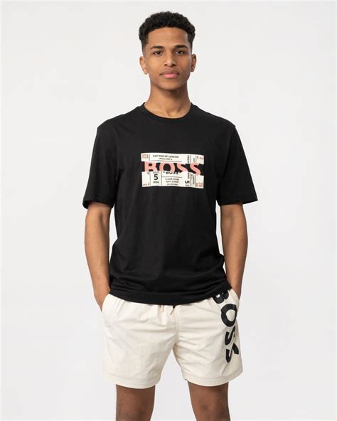 BOSS Orange Boss Ticket Mens Graphic Print T-Shirt - Mens from CHO ...