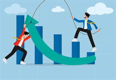 Business Teamwork and Growth Chart Strategy. Two Businessmen ...