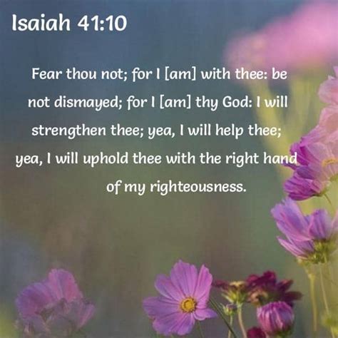 Isaiah 41:10 - Favorite Verse from the King James Bible