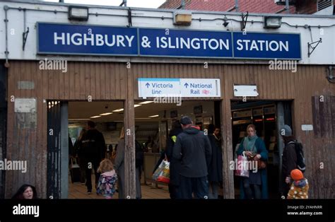 Entrance to Highbury and Islington Station, Islington, North London ...