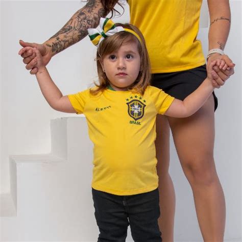 Blusa Brasil Infantil unissex Dry Fit | Loja