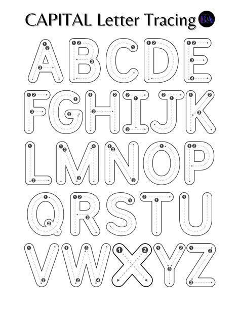 Capital Letter Tracing | Tracing worksheets preschool, Tracing letters ...