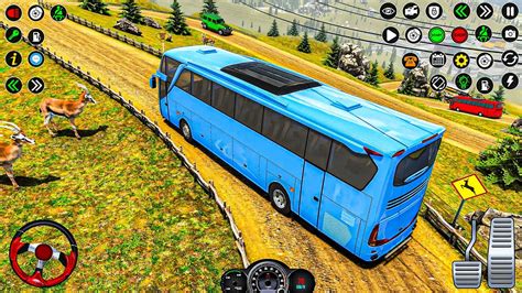 Uphill Offroad Bus Driving - Heavy bus coach: tourist uphill off-road ...