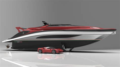Entirely inspired by Ferrari this 88-Foot hyperyacht concept has a ...