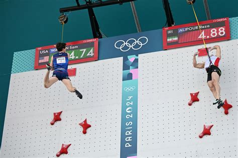 Paris Olympics: He climbed a wall in world-record time, but didn’t win gold