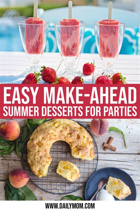 Easy Make-Ahead Summer Desserts For Parties