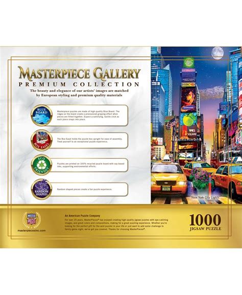 MasterPieces Puzzles Masterpieces MasterPiece Gallery - New York City ...