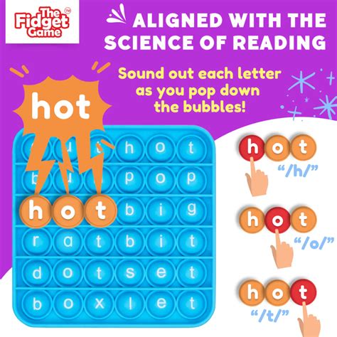 Word Pop: Learn Sound Blending and Master Common Words – The Fidget Games