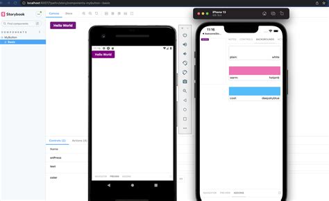 React Native Web Addon | Storybook: Frontend workshop for UI development