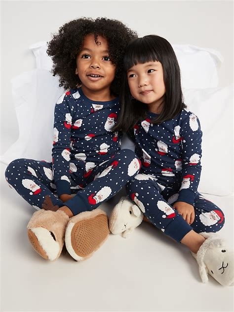 Unisex Matching Santa Claus Snug-Fit Pajama Set for Toddler | Old Navy