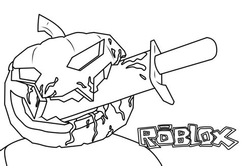 Roblox For Halloween Coloring Page (Beautiful Drawing)