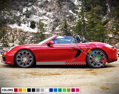 Decal Porsche Boxter Vinyl Side Sport Stripe Body Kit Porsche