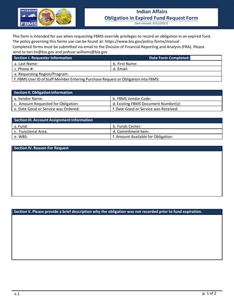 Obligation in Expired Fund Request Form - Fill Out, Sign Online and ...