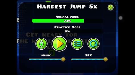 I completed the world’s hardest jump in geometry dash!!!! - YouTube