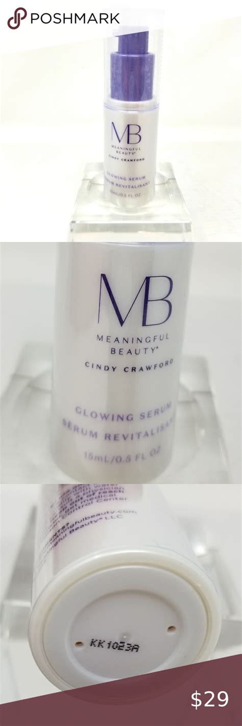 MB Meaningful Beauty By Cindy Crawford Glowing Serum New Sealed .5 Fl ...