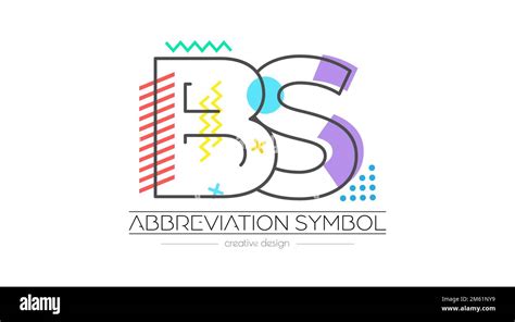 Lettres B et S. Fusion de deux lettres. Initiales logo ou symbole d ...