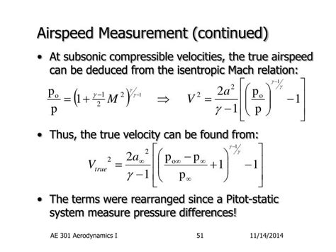PPT - Airspeed Measurement PowerPoint Presentation - ID:6606621