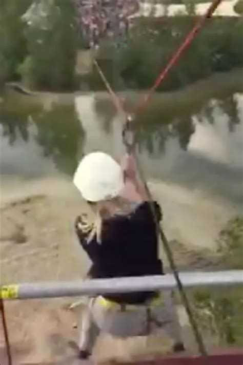 Woman breaks spine after horror fall from six metre-high zip line at ...