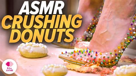 ASMR | Crushing Donuts with High Heels 4K - YouTube