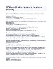 NCC certification Maternal Newborn Nursing.pdf - NCC certification ...