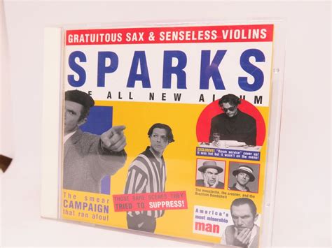 CD: Sparks – Gratuitous Sax & Senseless Violins /top Zustand | Kaufen ...