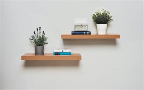 Pack of 2 Oak Floating Shelves – Size Options – Gablemere