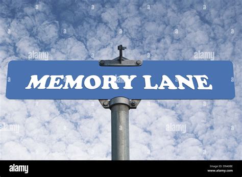 Street road sign memory lane hi-res stock photography and images - Alamy