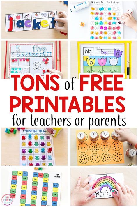 400+ Free Printables and Activities for Kids | Free preschool ...