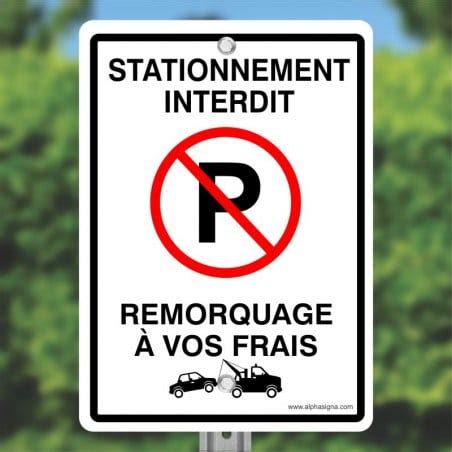 Affiches de stationnements interdits