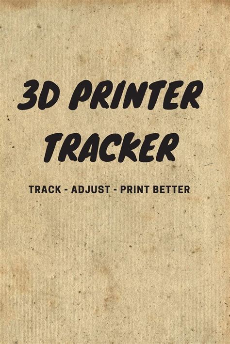 Amazon.com: 3D Printer Tracker: 6 x 9 notebook / journal / tracker ...