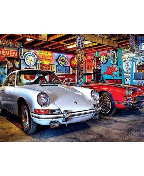 MasterPieces Puzzles Wheels - Hot Rod Alley 750 Piece Adult Jigsaw ...