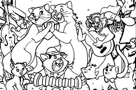Disney The Aristocats Coloring Page 205 | Wecoloringpage.com
