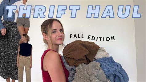 thrift haul for fall 🍂 - YouTube