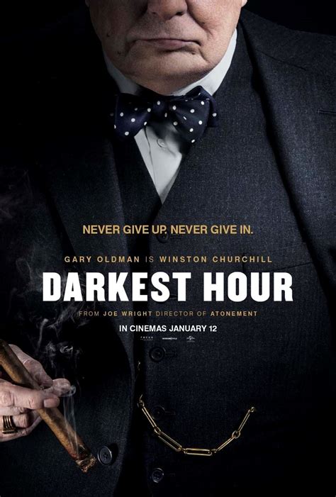 New Poster for 'Darkest Hour' - Winston Churchill Biopic Starring Gary ...