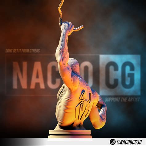 Fichier STL Fan Art Classic Spiderman Bust・Modèle pour imprimante 3D à ...