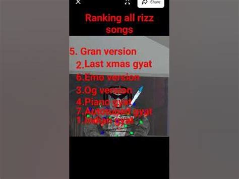ranking all rizz songs - YouTube