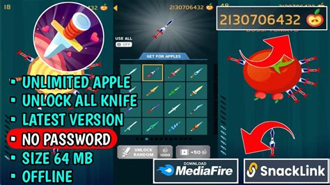 Download Knife Hit Mod Apk Terbaru 2023 - No Password & Unlimited Apple ...