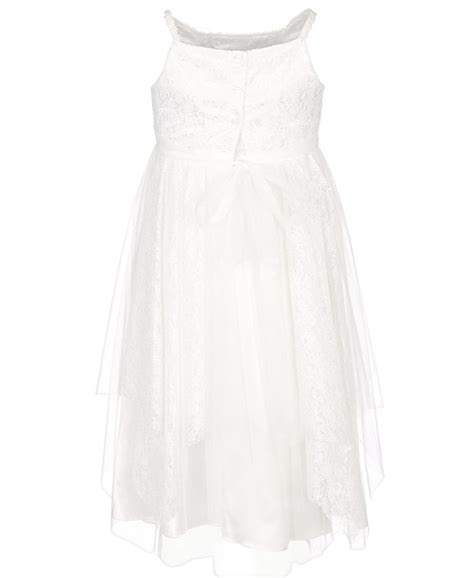 Bonnie Jean Big Girls Empire Waist Lace Dress - Macy's