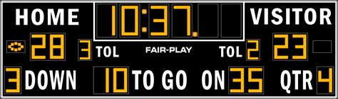 FB-8127TKH-2 Football Scoreboard - Fair-Play Scoreboards