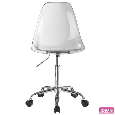 Urban Shop Office Chair, Acrylic and Metal Frame, Clear - Walmart.com