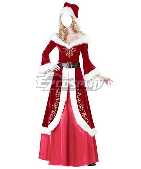 Christmas Special! ! ! Christmas Dress Elegant Dress Up Santa Claus Red ...