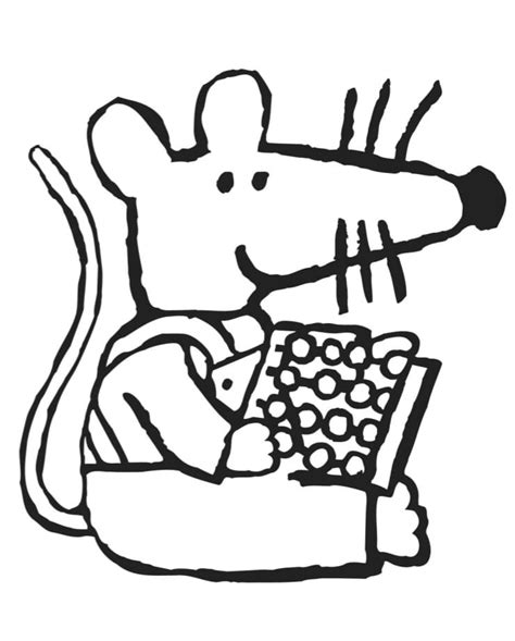 Maisy Counting coloring page