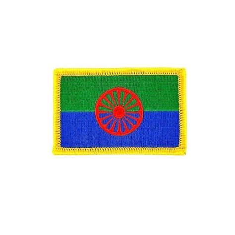 Patch ecusson brodé drapeau roms gitan tziganes - Cdiscount Beaux-Arts ...