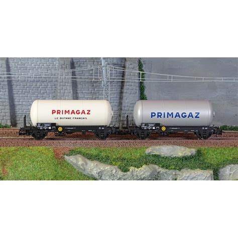Set de 2 wagons citernes à gaz à essieux, SNCF - Jouef HJ6264 - Primagaz
