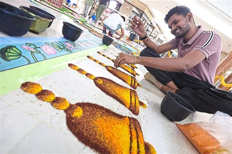 Malaysian kolam artist adds colour to Deepavali while empowering ...