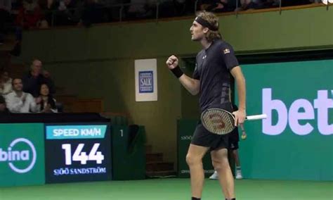 Stockholm Open: Tsitsipas surges into final with win over Ruusuvuori