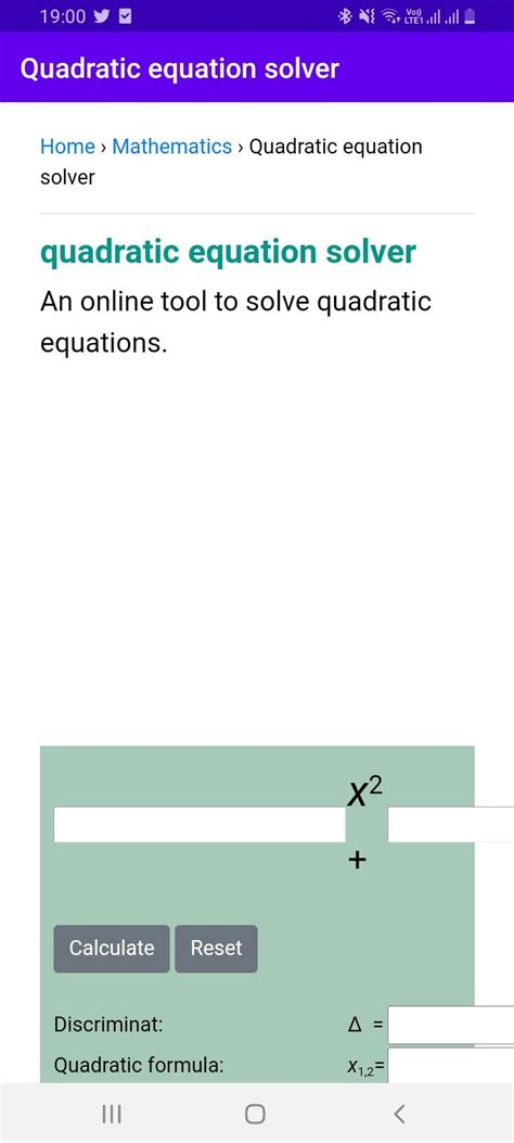Quadratic equation solver APK for Android Download