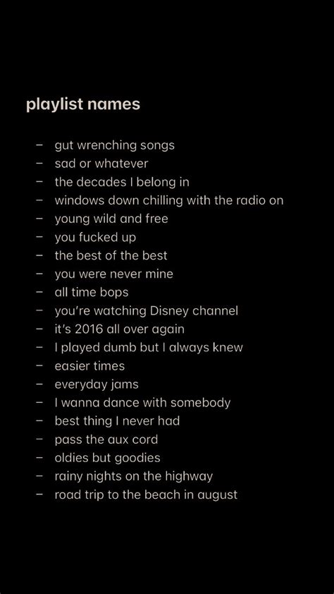 Aesthetic Playlist Names for Apple Music